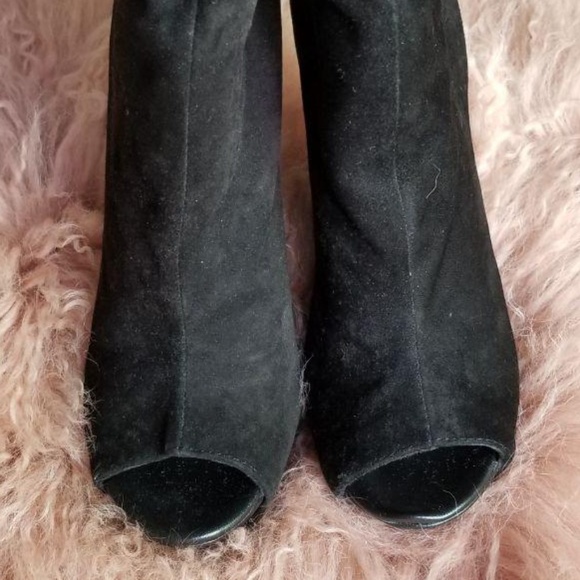 Report Signature Suede Peep Toe Wedge Boots (NWT) - Picture 7 of 8